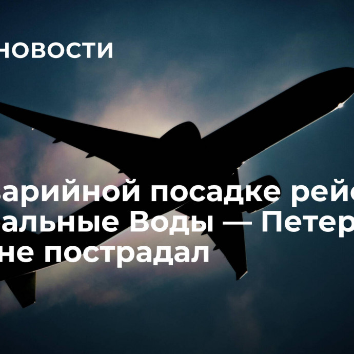 При аварийной посадке рейса Минеральные Воды — Петербург никто не пострадал