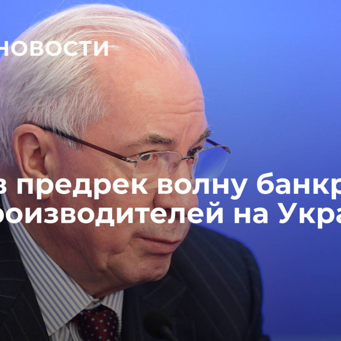 Азаров предрек волну банкротств агропроизводителей на Украине