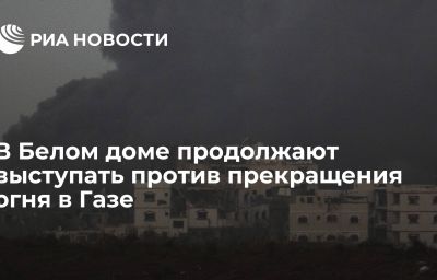 В Белом доме продолжают выступать против прекращения огня в Газе