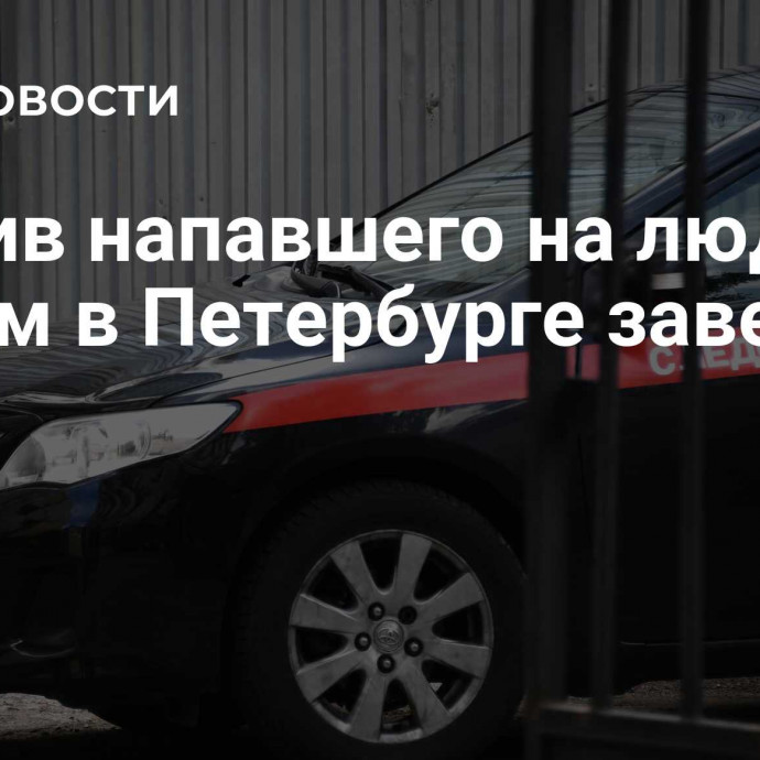 Против напавшего на людей с ножом в Петербурге завели дело