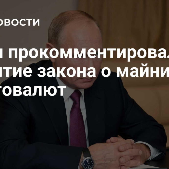 Путин прокомментировал принятие закона о майнинге криптовалют