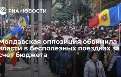 Молдавская оппозиция обвинила власти в бесполезных поездках за счет бюджета