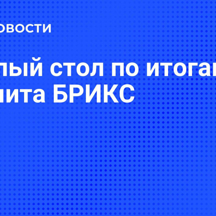 Круглый стол по итогам саммита БРИКС