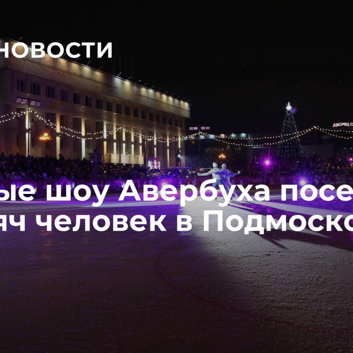 Ледовые шоу Авербуха посетили 14 тысяч человек в Подмосковье