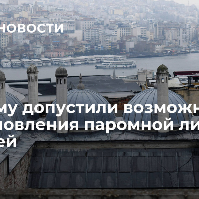 В Крыму допустили возможность возобновления паромной линии с Турцией