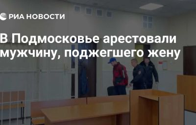 В Подмосковье арестовали мужчину, поджегшего жену