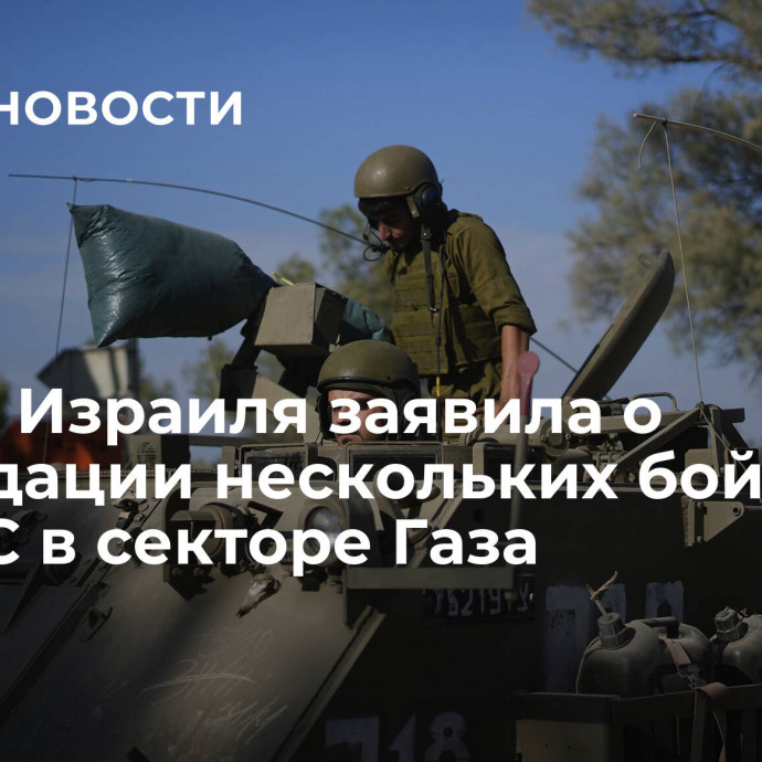 Армия Израиля заявила о ликвидации нескольких бойцов ХАМАС в секторе Газа