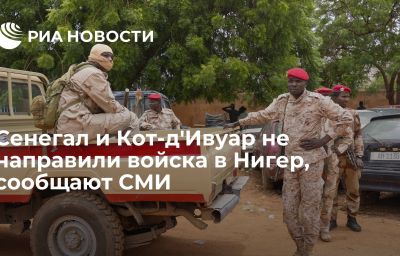 Сенегал и Кот-д'Ивуар не направили войска в Нигер, сообщают СМИ