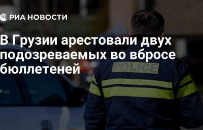 В Грузии арестовали двух подозреваемых во вбросе бюллетеней