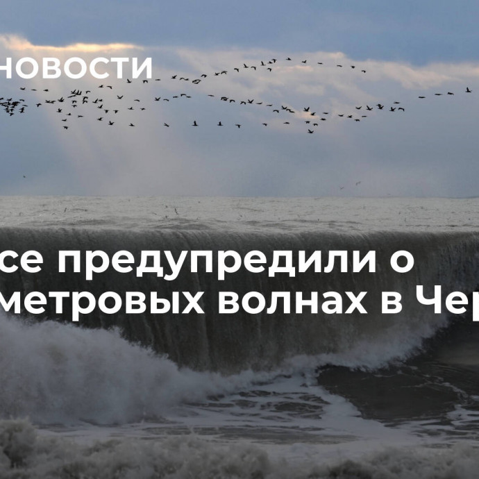 В Туапсе предупредили о шестиметровых волнах в Черном море