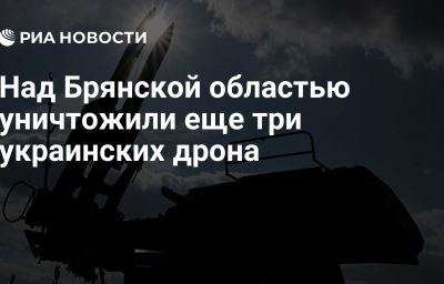 Над Брянской областью уничтожили еще три украинских дрона