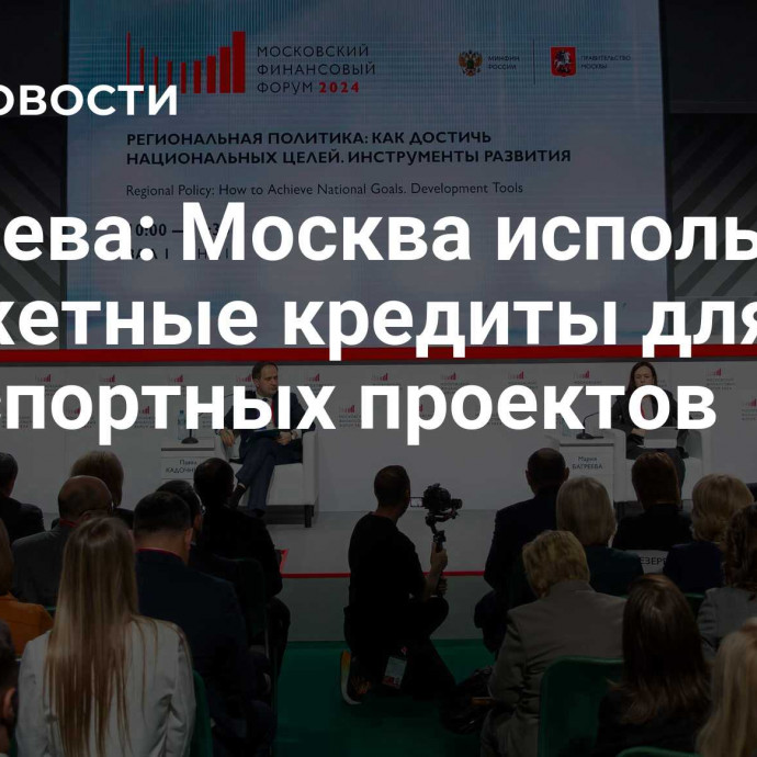 Багреева: Москва использует бюджетные кредиты для транспортных проектов