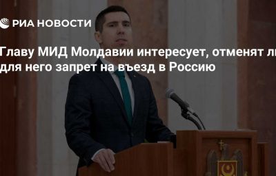 Главу МИД Молдавии интересует, отменят ли для него запрет на въезд в Россию