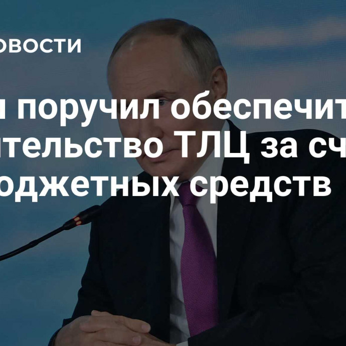 Путин поручил обеспечить строительство ТЛЦ за счет внебюджетных средств