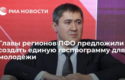 Главы регионов ПФО предложили создать единую госпрограмму для молодежи