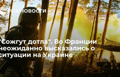 "Сожгут дотла". Во Франции неожиданно высказались о ситуации на Украине