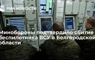 Минобороны подтвердило сбитие беспилотника ВСУ в Белгородской области