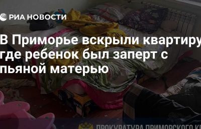 В Приморье вскрыли квартиру, где ребенок был заперт с пьяной матерью