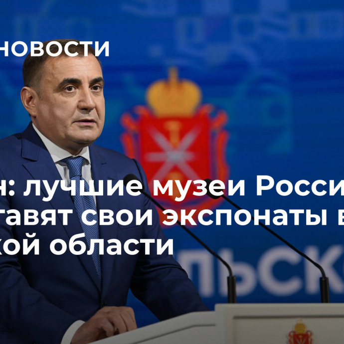 Дюмин: лучшие музеи России представят свои экспонаты в Тульской области