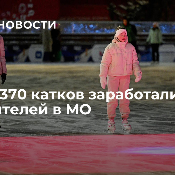 Более 370 катков заработали для посетителей в МО