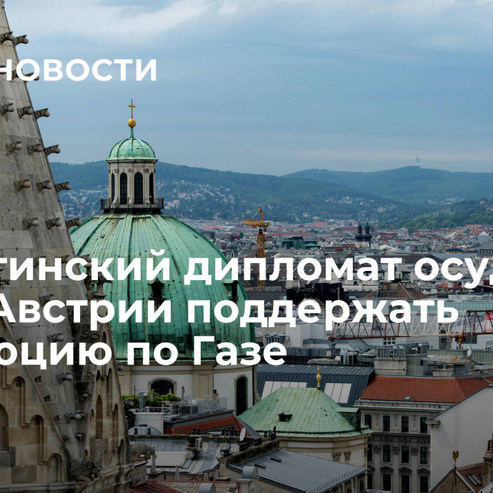 Палестинский дипломат осудил отказ Австрии поддержать резолюцию по Газе