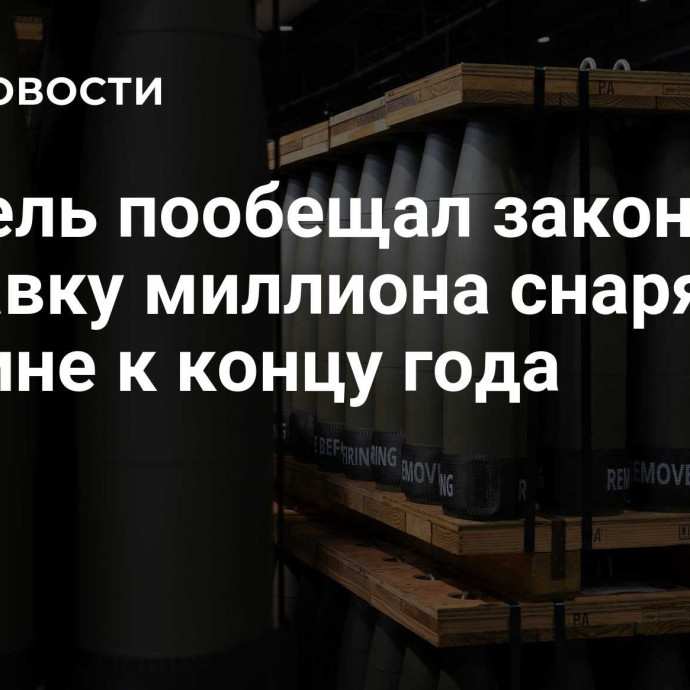 Боррель пообещал закончить поставку миллиона снарядов Украине к концу года