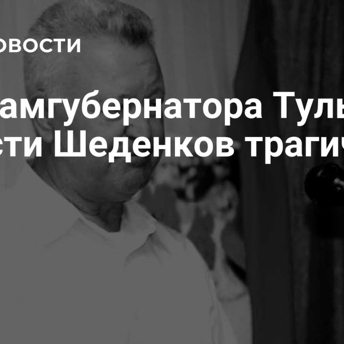 Экс-замгубернатора Тульской области Шеденков трагически погиб