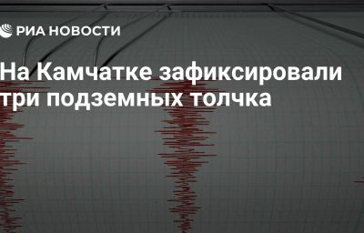 На Камчатке зафиксировали три подземных толчка