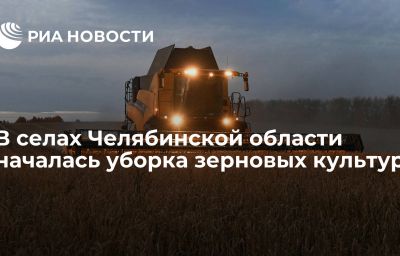 В селах Челябинской области началась уборка зерновых культур