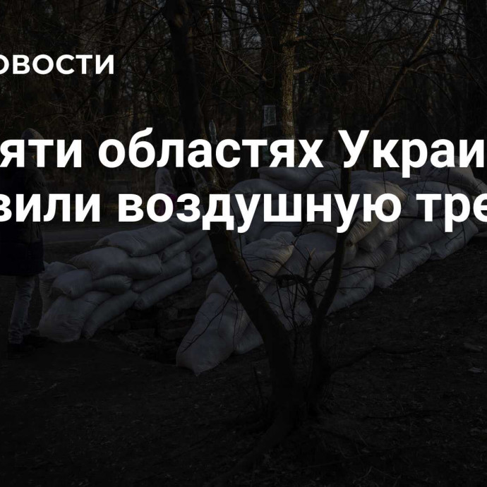 В девяти областях Украины объявили воздушную тревогу