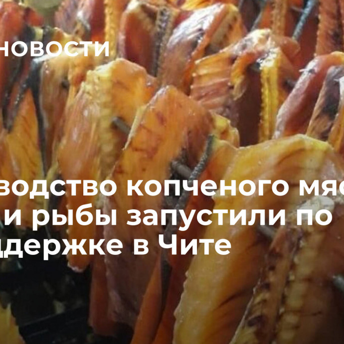 Производство копченого мяса птицы и рыбы запустили по господдержке в Чите