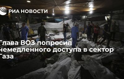 Глава ВОЗ попросил немедленного доступа в сектор Газа