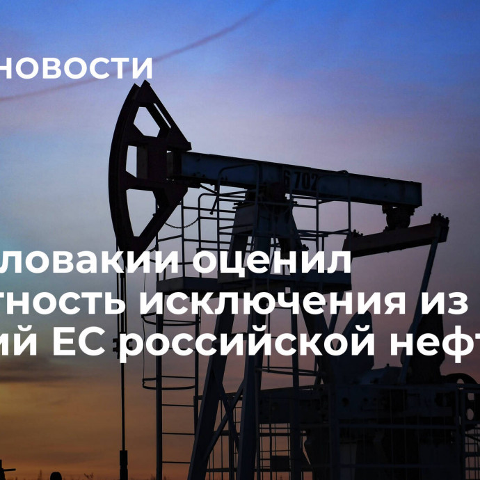 МИД Словакии оценил вероятность исключения из санкций ЕС российской нефти