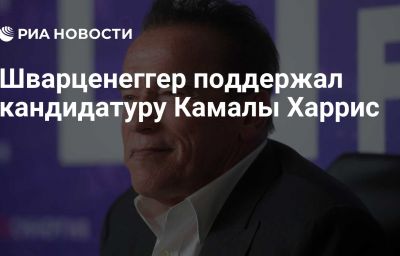 Шварценеггер поддержал кандидатуру Камалы Харрис