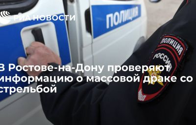 В Ростове-на-Дону проверяют информацию о массовой драке со стрельбой