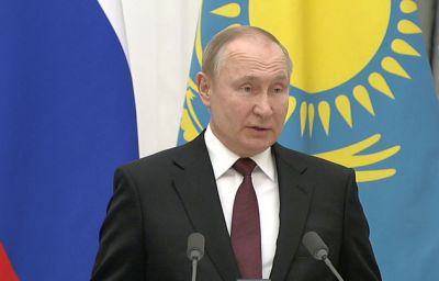 Путин заявил о хорошем темпе развития торговли РФ и Казахстана