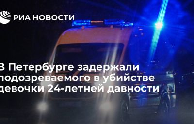 В Петербурге задержали подозреваемого в убийстве девочки 24-летней давности