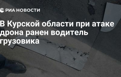 В Курской области при атаке дрона ранен водитель грузовика