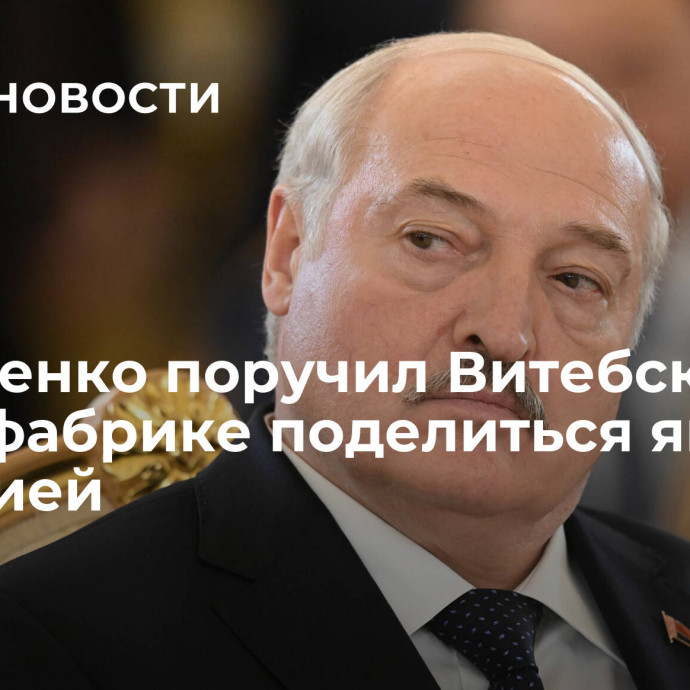 Лукашенко поручил Витебской птицефабрике поделиться яйцами с Россией