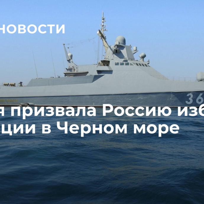 Турция призвала Россию избегать эскалации в Черном море