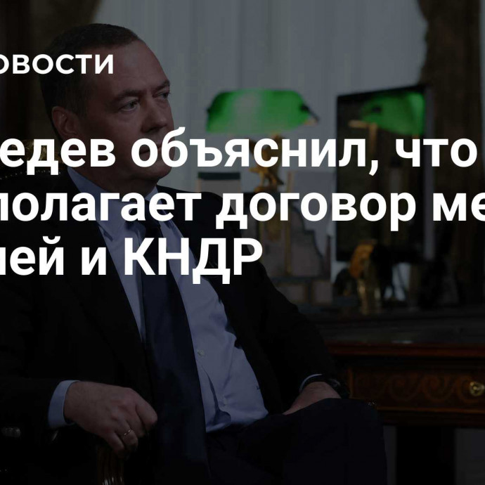 Медведев объяснил, что предполагает договор между Россией и КНДР