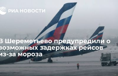 В Шереметьево предупредили о возможных задержках рейсов из-за мороза