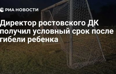 Директор ростовского ДК получил условный срок после гибели ребенка