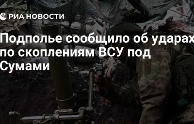 Подполье сообщило об ударах по скоплениям ВСУ под Сумами