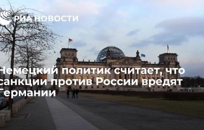 Немецкий политик считает, что санкции против России вредят Германии