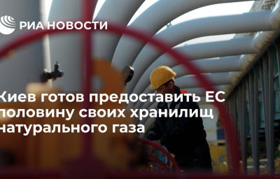 Киев готов предоставить ЕС половину своих хранилищ натурального газа