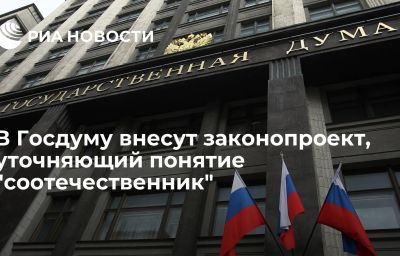 В Госдуму внесут законопроект, уточняющий понятие "соотечественник"