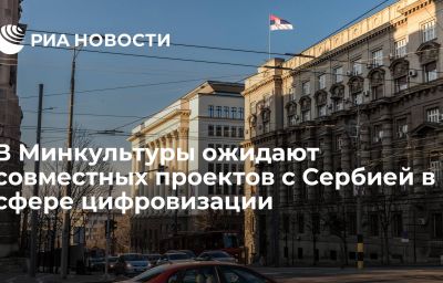 В Минкультуры ожидают совместных проектов с Сербией в сфере цифровизации