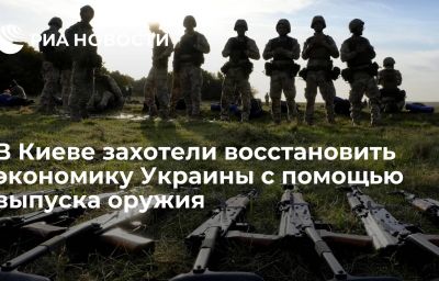 В Киеве захотели восстановить экономику Украины с помощью выпуска оружия