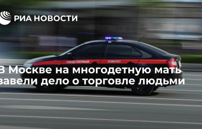 В Москве на многодетную мать завели дело о торговле людьми